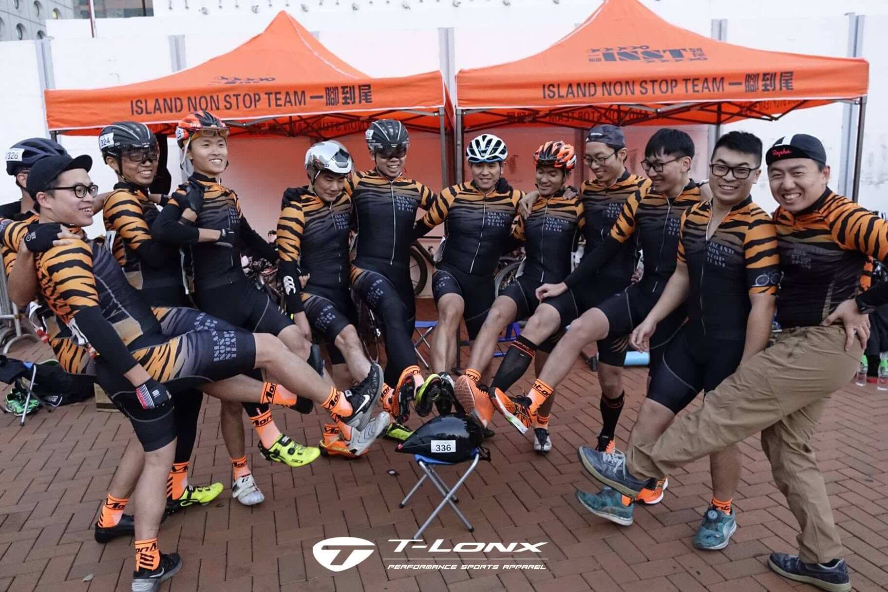 T-Lonx Race-Fit 老虎紋單車服車隊夜間繞圈破風踩車實況